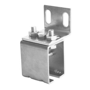 Függőajtó fali konzol 33x34x2mm sínhez